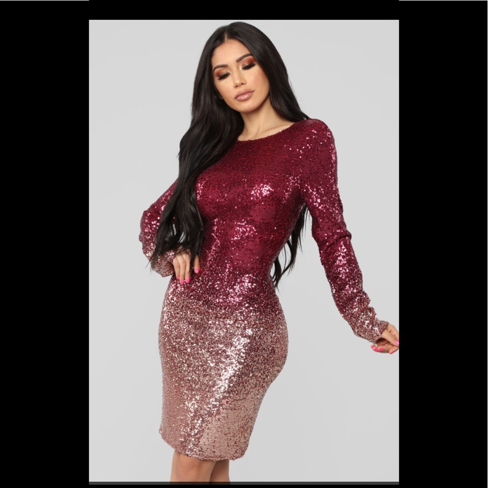 Fashion nova sequin dress